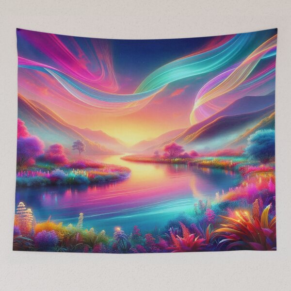 Item preview, Turner Inspired Surreal Sunset River Dreamscape designed and sold by FotoworldEdel.