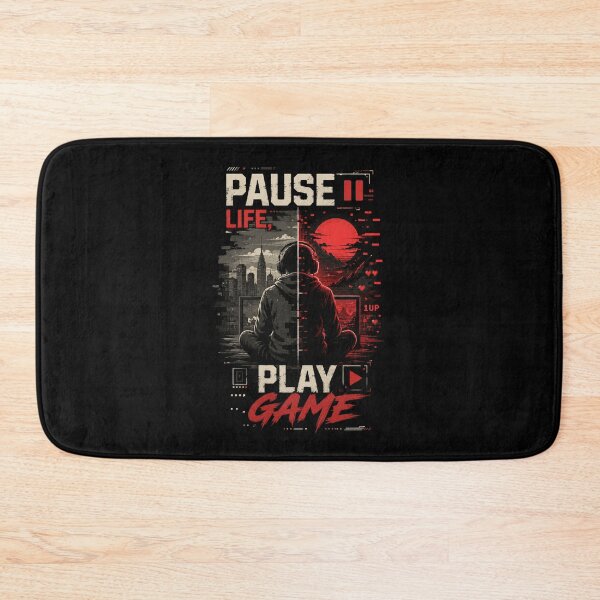 Item preview, Pause Life, Play Game T-Shirt – Cyberpunk Gamer Design, Glitch Style Gaming Tee, Retro Futuristic Gaming Shirt designed and sold by Artimax-Studio.