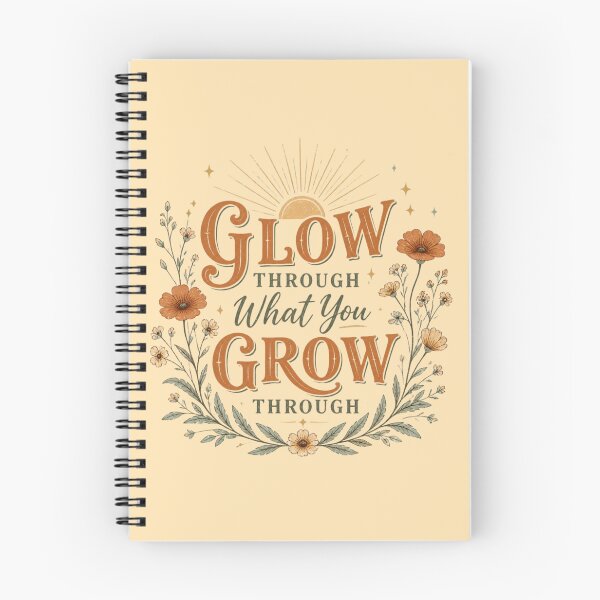 Item preview, Glow Through What You Grow Through – Inspirational Floral Design designed and sold by ABLAT-CREATIONS.