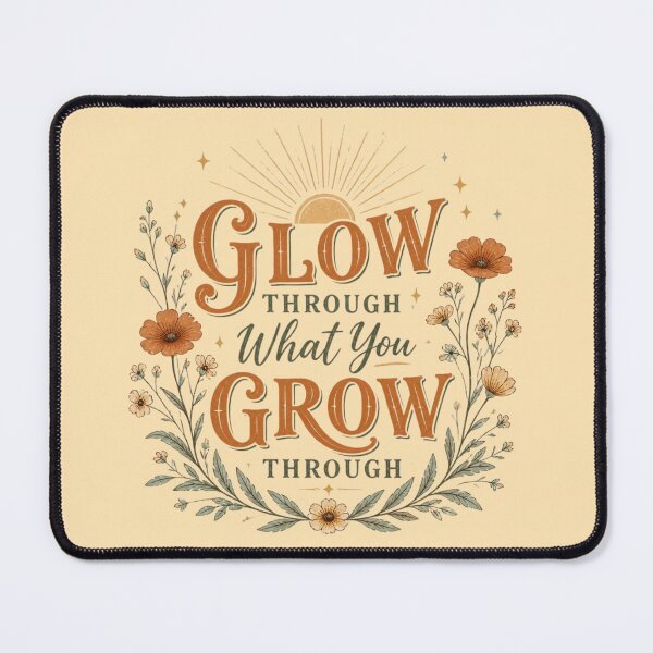 Item preview, Glow Through What You Grow Through – Inspirational Floral Design designed and sold by ABLAT-CREATIONS.