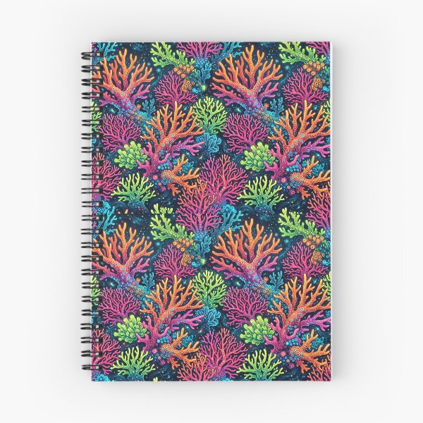 Item preview, Neon Coral Reef Pattern | Vibrant Underwater Seamless Ocean Art | Colorful Tropical Coral Illustration designed and sold by AP Digi Store.