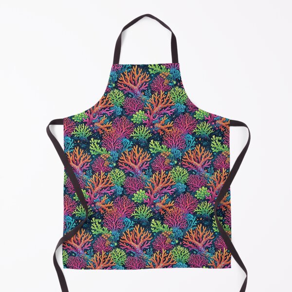 Item preview, Neon Coral Reef Pattern | Vibrant Underwater Seamless Ocean Art | Colorful Tropical Coral Illustration designed and sold by AP Digi Store.