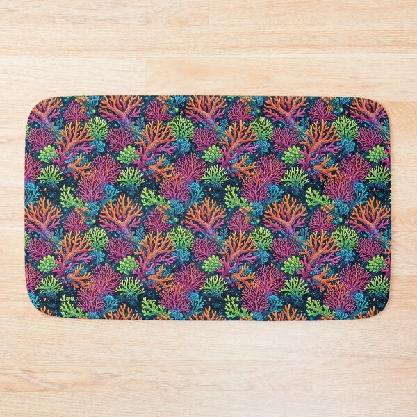 Item preview, Neon Coral Reef Pattern | Vibrant Underwater Seamless Ocean Art | Colorful Tropical Coral Illustration designed and sold by AP Digi Store.