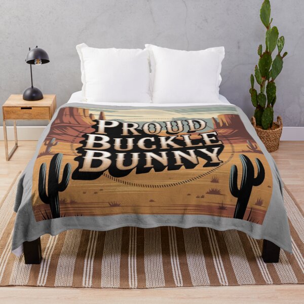 Item preview, Proud Buckle Bunny | Vintage Western Cowgirl Retro Rodeo Country Girl Description designed and sold by Redjakkal.