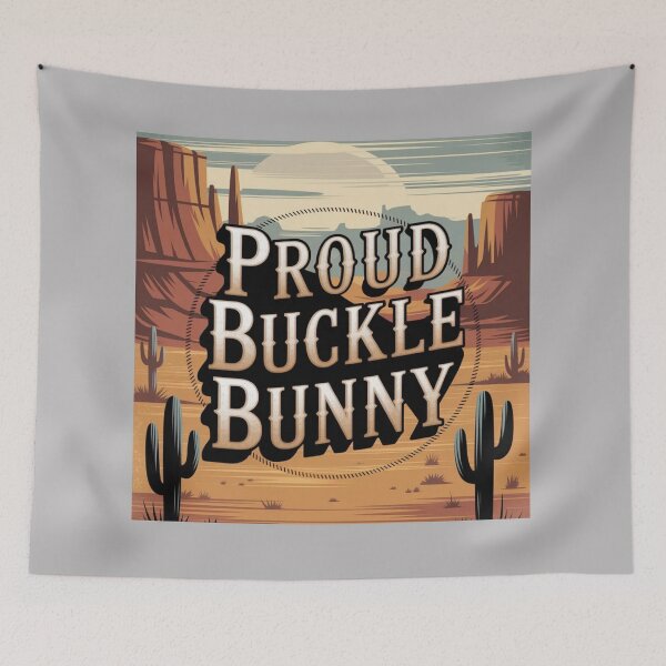 Item preview, Proud Buckle Bunny | Vintage Western Cowgirl Retro Rodeo Country Girl  Description designed and sold by Redjakkal.