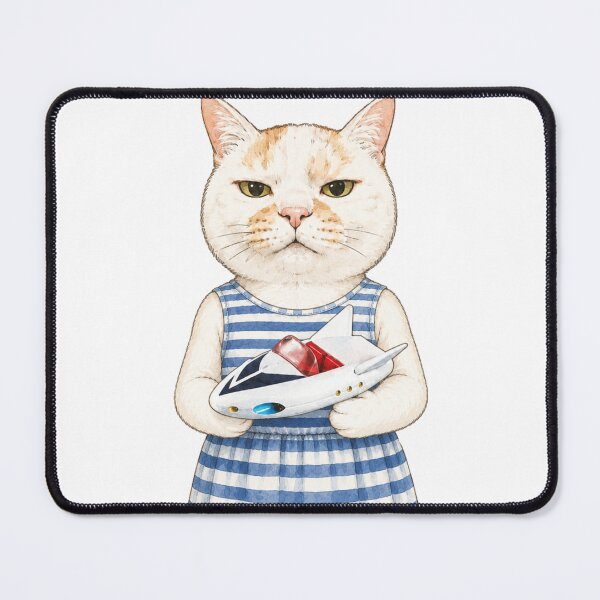 Item preview, Retro Cat with Sci-Fi Spaceship designed and sold by Komatoya.