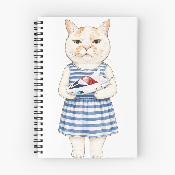 Item preview, Retro Cat with Sci-Fi Spaceship designed and sold by Komatoya.