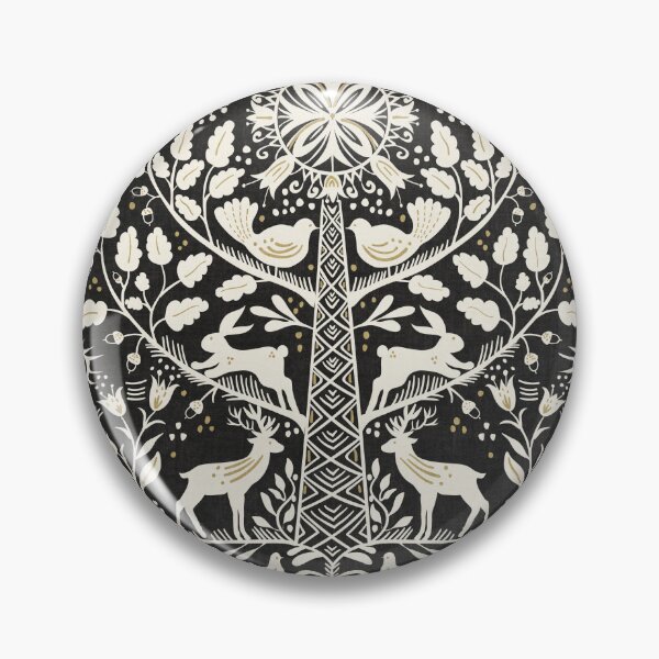 Item preview, Lithiuanian Ethnic Traditional Nordic Folk Tree Heritage Charcoal Black designed and sold by RenattaZare.
