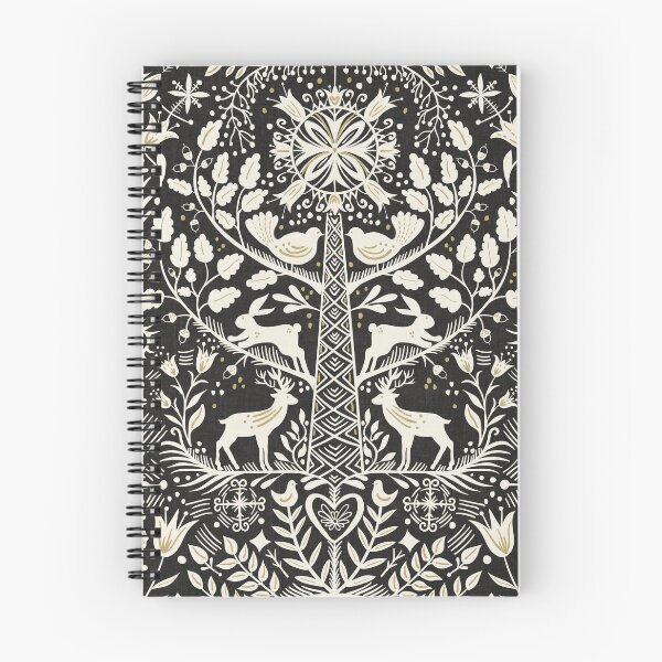 Item preview, Lithiuanian Ethnic Traditional Nordic Folk Tree Heritage Charcoal Black designed and sold by RenattaZare.
