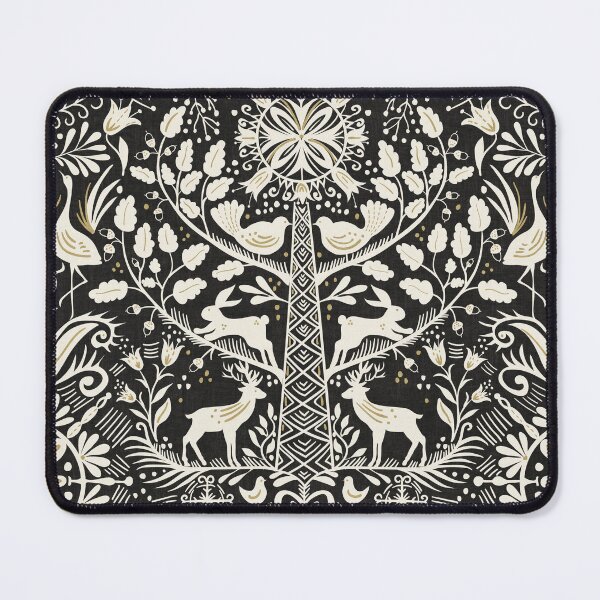 Item preview, Lithiuanian Ethnic Traditional Nordic Folk Tree Heritage Charcoal Black designed and sold by RenattaZare.