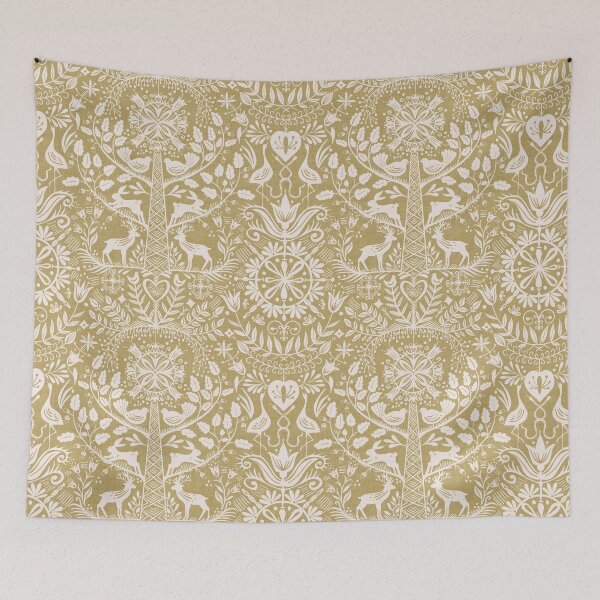 Item preview, Lithiuanian Ethnic Traditional Nordic Folk Tree Heritage Golden Sand designed and sold by RenattaZare.