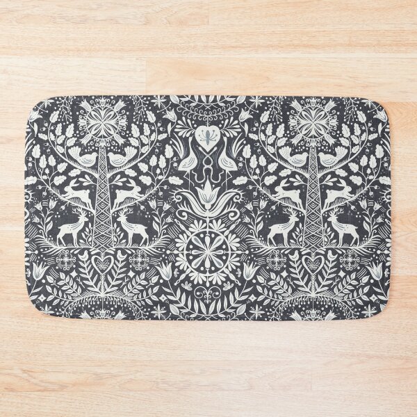 Item preview, Lithiuanian Ethnic Traditional Nordic Folk Tree Heritage Navy Blue designed and sold by RenattaZare.