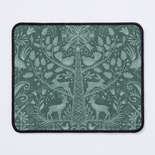 Item preview, Lithiuanian Ethnic Traditional Nordic Folk Tree Heritage Green Teal designed and sold by RenattaZare.