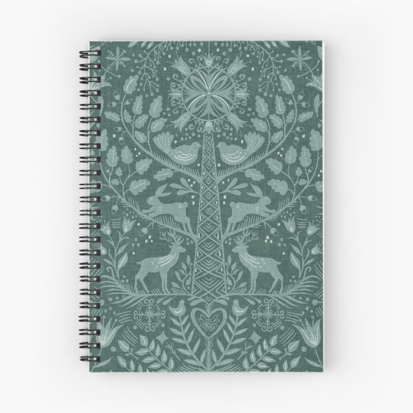Item preview, Lithiuanian Ethnic Traditional Nordic Folk Tree Heritage Green Teal designed and sold by RenattaZare.