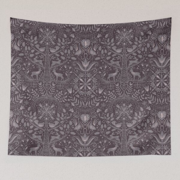 Item preview, Lithiuanian Ethnic Traditional Nordic Folk Tree Heritage Dusty Mauve designed and sold by RenattaZare.