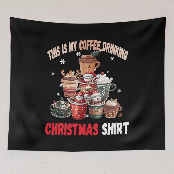 Item preview, Coffee First Christmas Lover's Holiday Fun designed and sold by QUEENOEST.