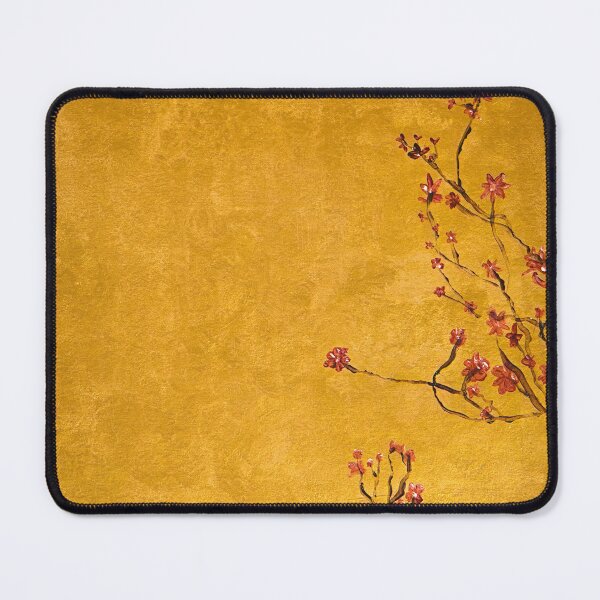 Item preview, Gold Cherry Blossom Japanese Minimalism Painting designed and sold by NJCArtPhoto.