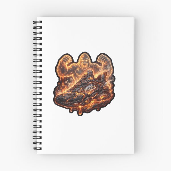 Item preview, Lava Gorilla Dragonflies Fantasy Sneaker Sticker designed and sold by Imaginarium of Chaos falcon88 .