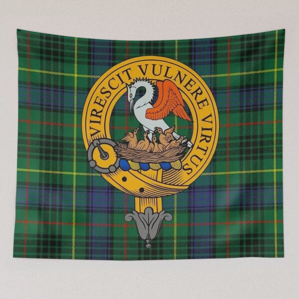 Item preview, Stewart Crest and Modern Hunting Tartan designed and sold by Kirrindy Designs.