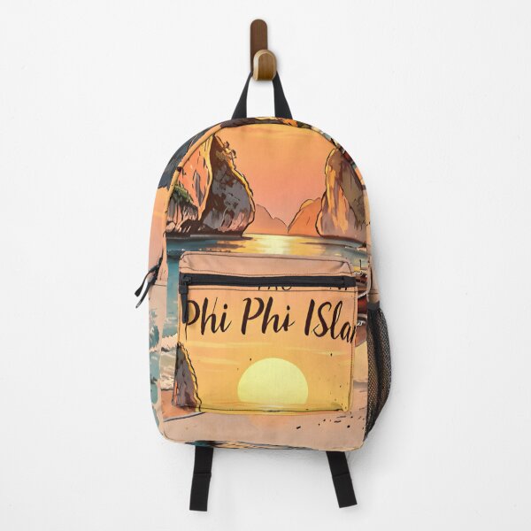 Item preview, Phi Phi Island Thailand Vintage Sunset Travel Art designed and sold by Spirit of Siam.
