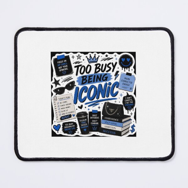 Item preview, Too Busy Being Iconic | Main Character Energy Gen Z Sticker designed and sold by Ananyamalik12.