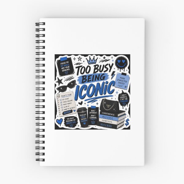 Item preview, Too Busy Being Iconic | Main Character Energy Gen Z Sticker designed and sold by Ananyamalik12.