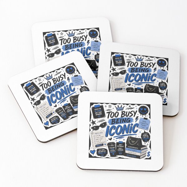 Item preview, Too Busy Being Iconic | Main Character Energy Gen Z Sticker designed and sold by Ananyamalik12.