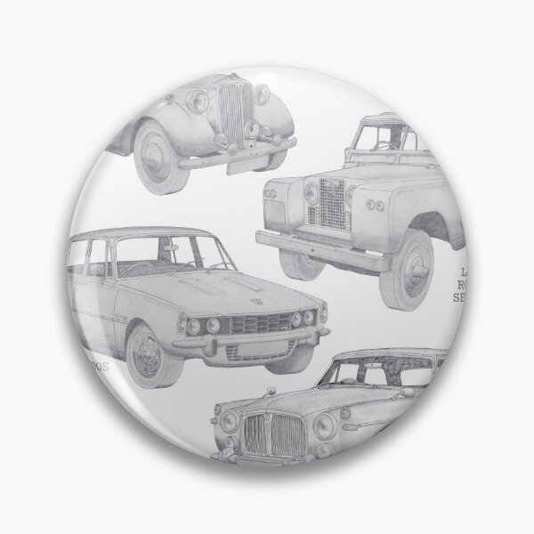 Item preview, Rover Cars - Five of the best hand-drawn designed and sold by Classic Car Art Drawings.