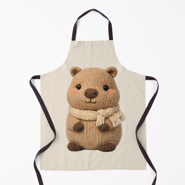 Item preview, Cute Knitted Capybara Plush | Kawaii Handmade Crochet Cottagecore designed and sold by Moons Studio.