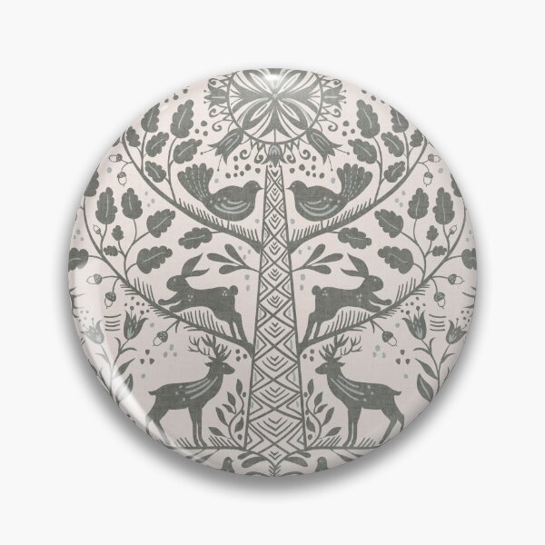 Item preview, Lithiuanian Ethnic Traditional Nordic Folk Tree Heritage Sage Gray designed and sold by RenattaZare.