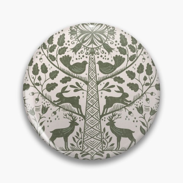 Item preview, Lithiuanian Ethnic Traditional Nordic Folk Tree Heritage Olive Moss designed and sold by RenattaZare.