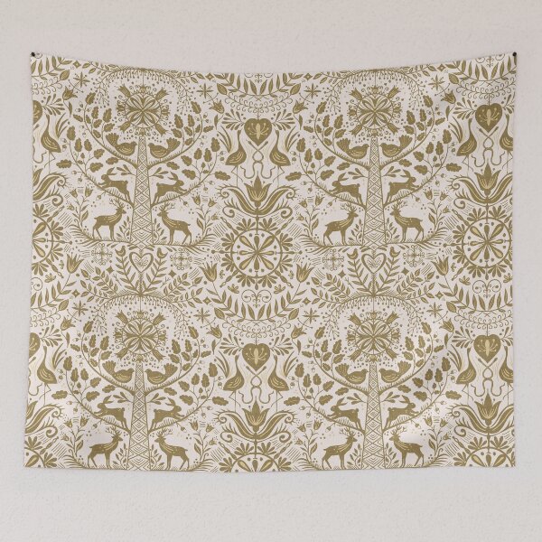 Item preview, Lithiuanian Ethnic Traditional Nordic Folk Tree Heritage Tan Sand designed and sold by RenattaZare.