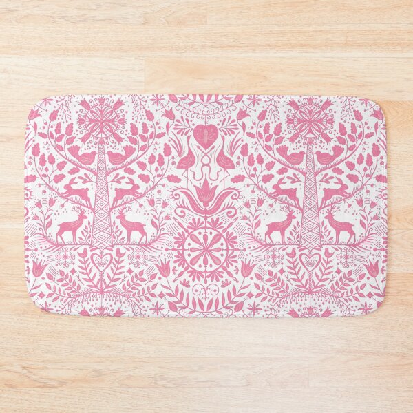 Item preview, Lithiuanian Ethnic Traditional Nordic Folk Tree Heritage Blush Pink designed and sold by RenattaZare.