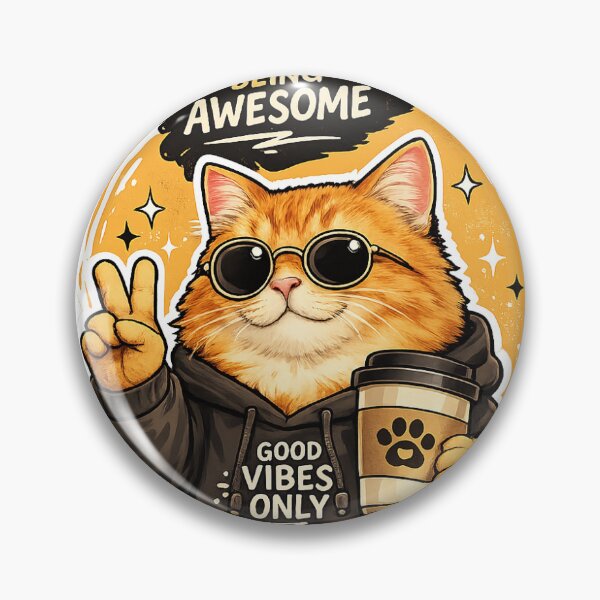 Item preview, Cool Cat Coffee Sticker  designed and sold by Cool Tee World .