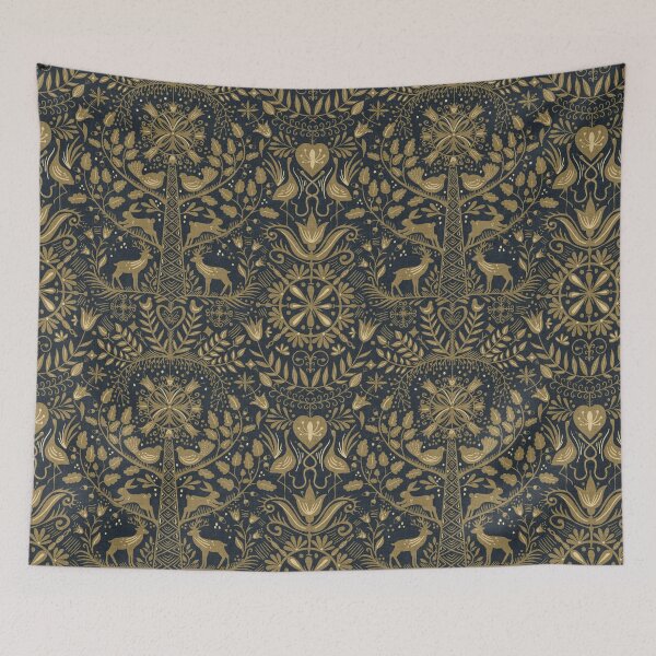 Item preview, Lithiuanian Ethnic Traditional Nordic Folk Tree Heritage Golden designed and sold by RenattaZare.