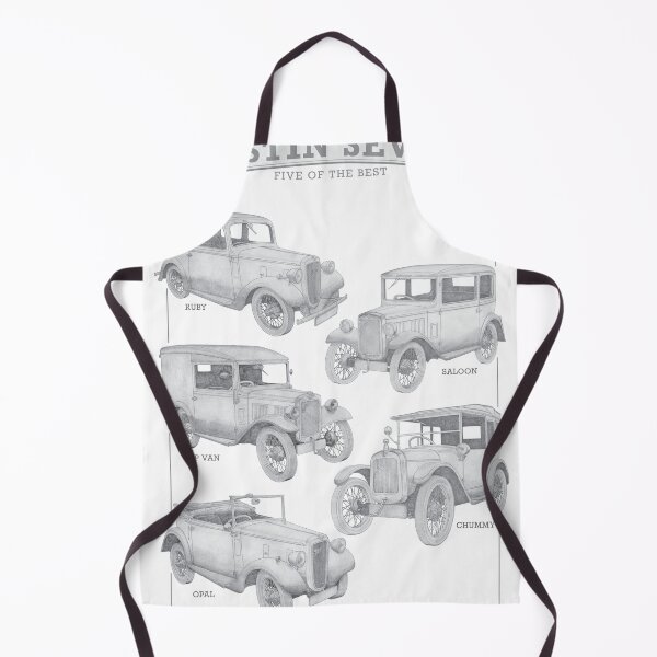 Item preview, Austin Seven Cars - Five of the best hand-drawn designed and sold by Classic Car Art Drawings.