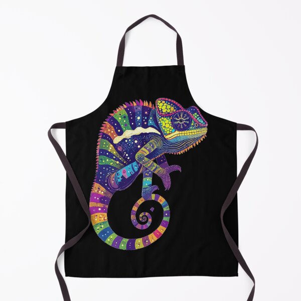 Item preview, Psychedelic Rainbow Chameleon | Colorful Cosmic Reptile Art designed and sold by AvalonMoss.