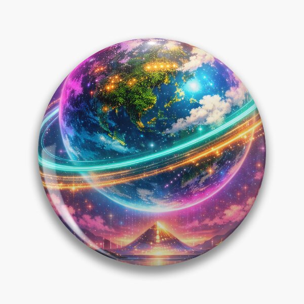 Item preview, Neon Terra — Planet of Life designed and sold by Neo Tokio.