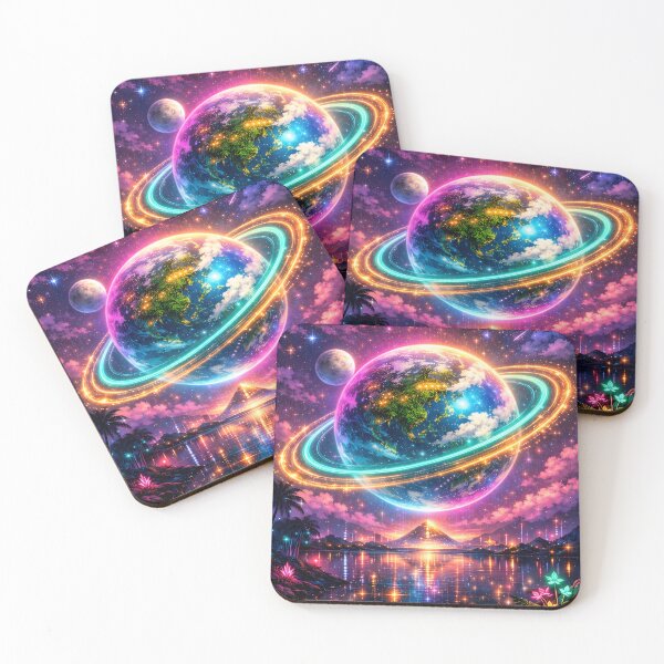 Item preview, Neon Terra — Planet of Life designed and sold by Neo Tokio.