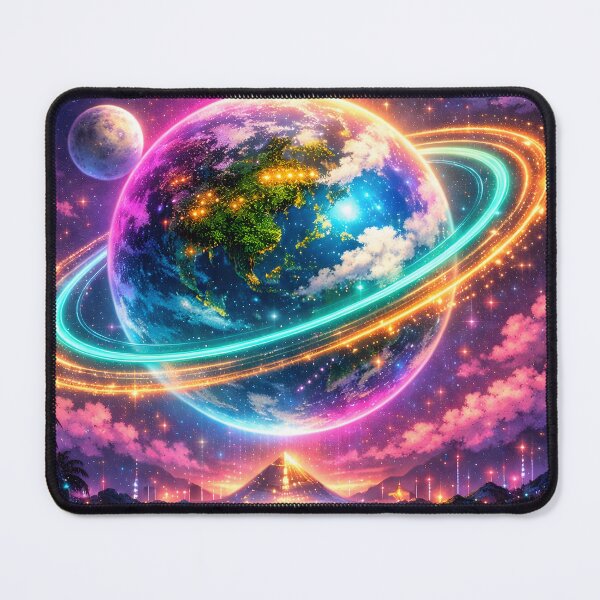 Item preview, Neon Terra — Planet of Life designed and sold by Neo Tokio.