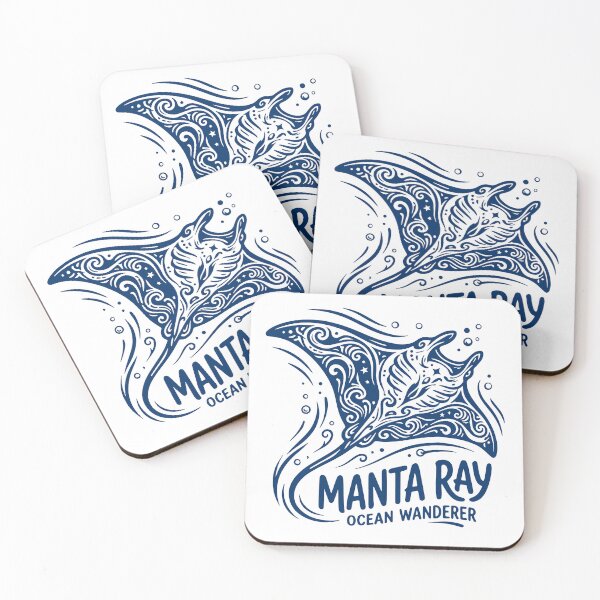 Artikelvorschau, Manta Ray – Ocean Wanderer | Elegant Marine Life Design for Divers & Ocean Lovers entworfen und verkauft von MitxelDesigns.