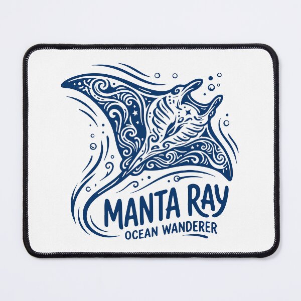 Item preview, Manta Ray – Ocean Wanderer | Elegant Marine Life Design for Divers & Ocean Lovers designed and sold by MitxelDesigns.