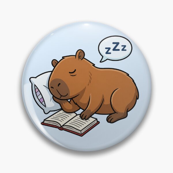 Item preview, School Capybara Sleeping While Studying designed and sold by Ivy-Triggs.