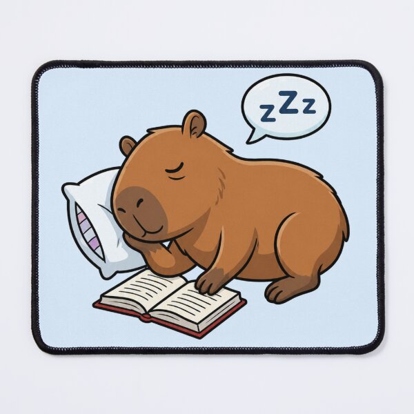 Item preview, School Capybara Sleeping While Studying designed and sold by Ivy-Triggs.