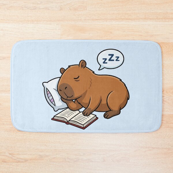 Item preview, School Capybara Sleeping While Studying designed and sold by Ivy-Triggs.