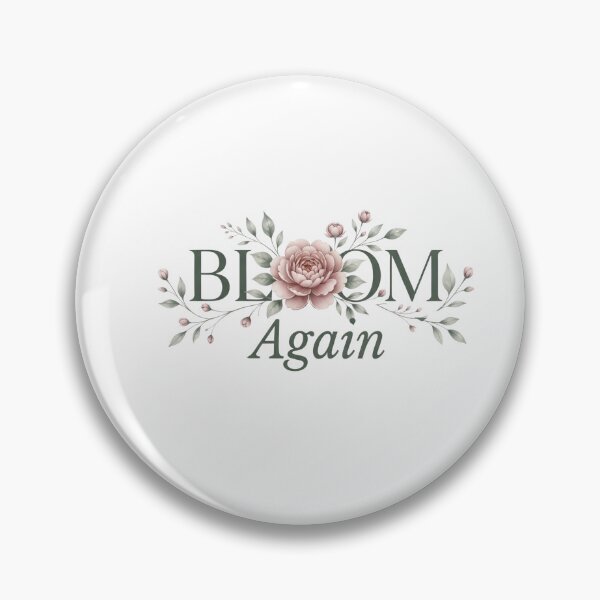 Item preview, Bloom Again Minimalist Floral Typography Art designed and sold by Presshue.