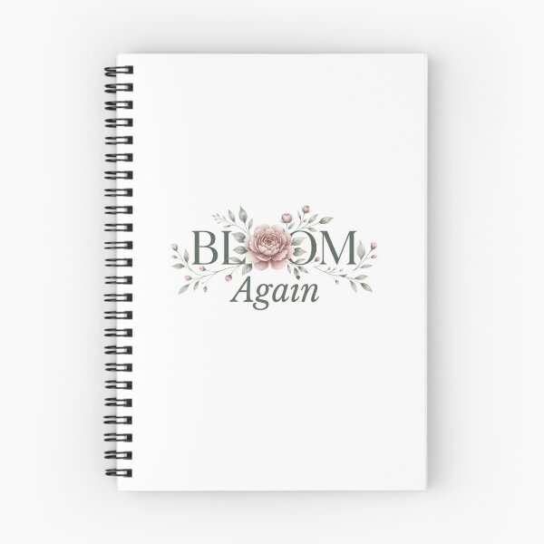 Item preview, Bloom Again Minimalist Floral Typography Art designed and sold by Presshue.