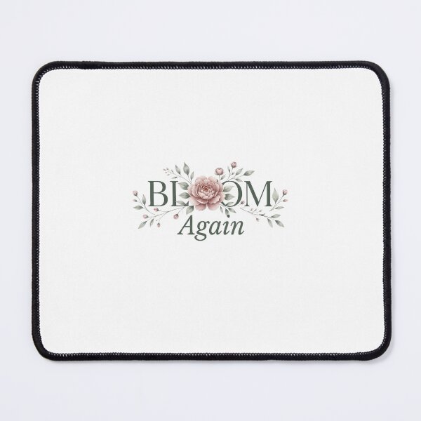 Item preview, Bloom Again Minimalist Floral Typography Art designed and sold by Presshue.