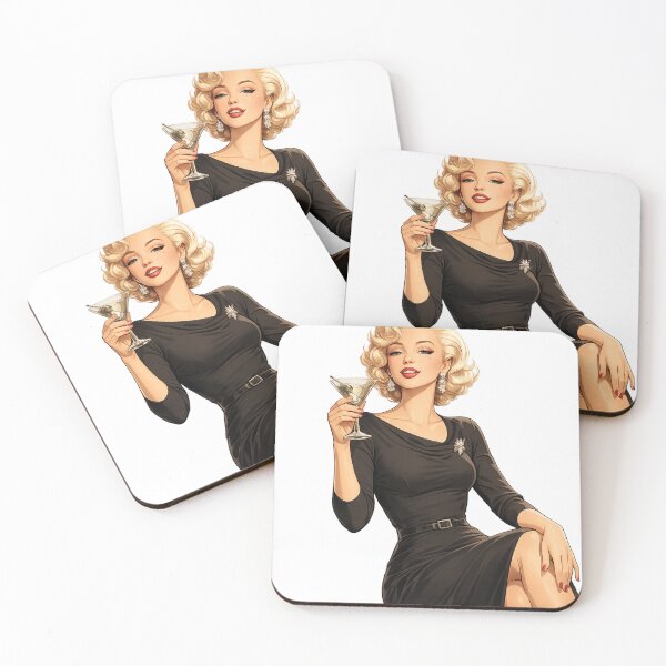 Item preview, Marilyn Monroe Sipping a Cocktail Pop Art designed and sold by Nurzhik.