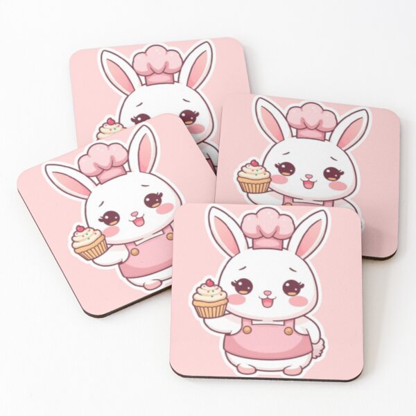 Item preview, Cute Baker Bunny Kawaii Sticker | Adorable Rabbit Chef designed and sold by Stylestickers55.